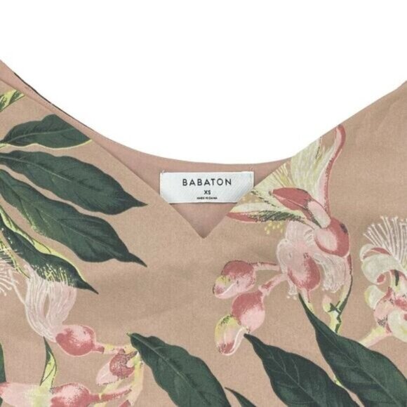 Aritzia Babaton Everly Floral Cami Blouse Top Womens Size XS Lined - Picture 5 of 8